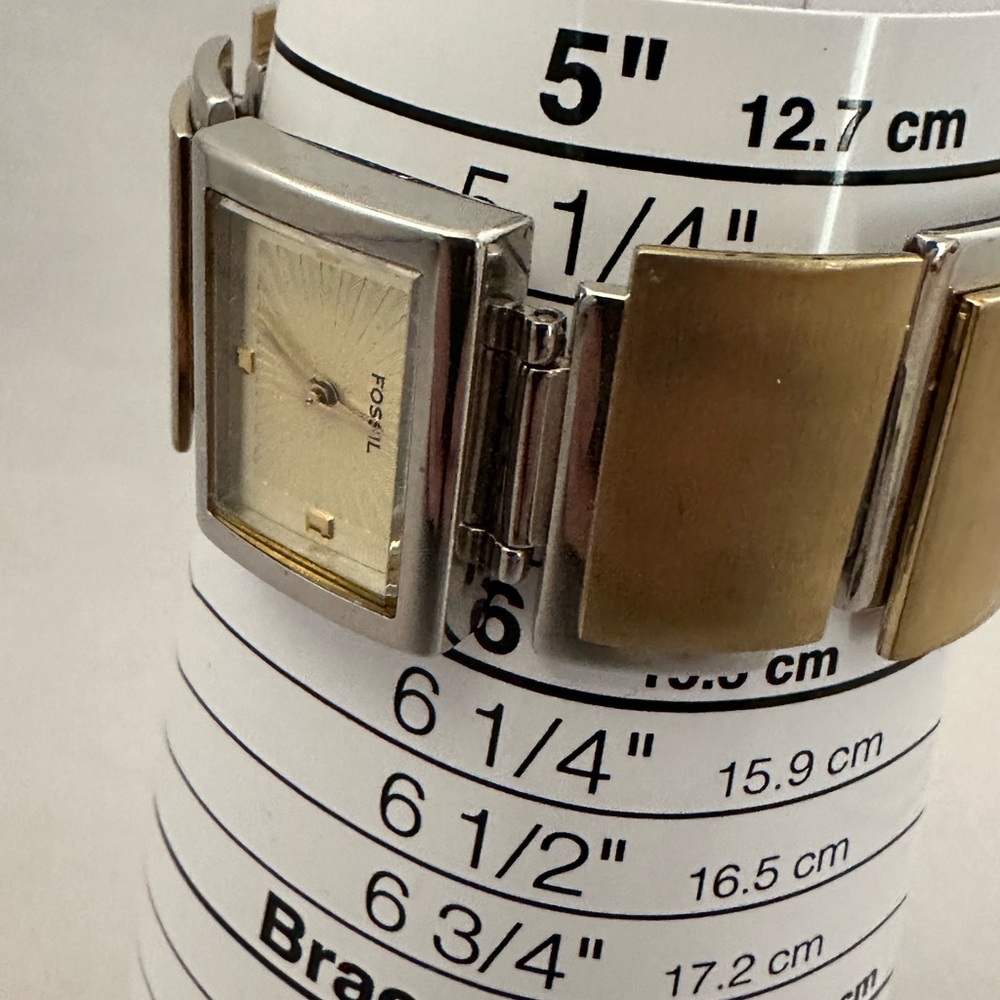Fossil Ladies Watch Rectangular Shaped With Brush… - image 6